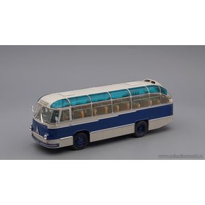 масштабные модели автобуса ЛАЗ 695Б городской Ультрамарин 1 43