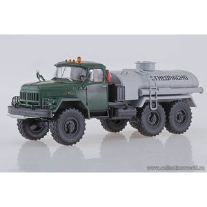 масштабные модели грузовика Автоцистерна АЦ-40 (ЗИЛ 131) зеленый/серый 1 43