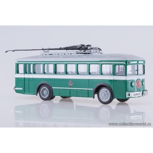 масштабные модели троллейбуса ЛК 2 зеленый 1 43
