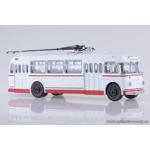 масштабные модели троллейбуса КТБ 4 белый/красный 1 43