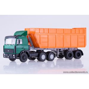 масштабные модели грузовика МАЗ 6422 с самосвальным полуприцепом МАЗ 9506-30 1 43