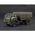 масштабная модель МАЗ 500В бортовой с тентом 1 43