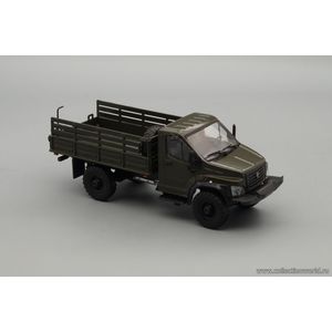 масштабные модели грузовика ГАЗон C41A23 бортовой, хаки 1 43