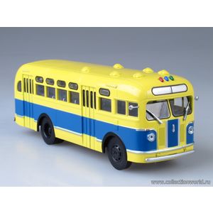 масштабные модели автобуса ЗИС 155 сине-жёлтый 1 43