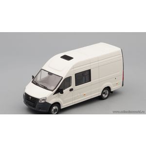 масштабные модели автобуса ГАЗель Next A32R32 грузопассажирский белый 1 43