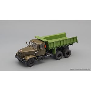 масштабные модели грузовика КРАЗ-256Б1 самосвал хаки/зеленый 1 43