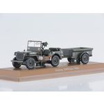 масштабная модель Jeep Willys с прицепом 1944 1 43