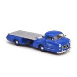 масштабная модель MERCEDES-BENZ BLUE WONDER RACING-CAR TRANSPORTER 1955 1 43