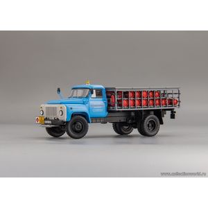 масштабные модели грузовика АСТБ-53-12 -1992 г. РФ Автомобиль для транспортировки баллонов со сжиженным газом 1 43
