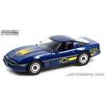 масштабная модель Chevrolet Corvette C4 Challenge Race Car 1988 синий с желтыми полосками 1 18