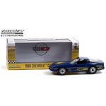 масштабная модель Chevrolet Corvette C4 Challenge Race Car 1988 синий с желтыми полосками 1 18