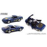 масштабная модель Chevrolet Corvette C4 Challenge Race Car 1988 синий с желтыми полосками 1 18