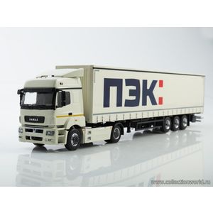 масштабные модели грузовика КАМАЗ 5490 с полуприцепом НЕФАЗ-93341 ПЭК 1 43
