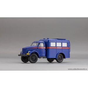 масштабные модели грузовика АМ-2 Милиция 1957г (ГОРЬКИЙ 63) с площадкой на крыше 1 43