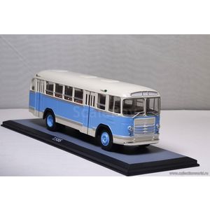 масштабные модели автобуса Автобус 158Б 158Б бежево-голубой 1 43