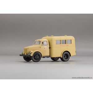 масштабные модели грузовика ГОРЬКИЙ АМ-3 СпецМедСлужба г. Ленинград 1970г 1 43