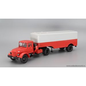 масштабные модели грузовика МАЗ 200В с полуприцепом МАЗ 5217, Автолегенды СССР 1 43