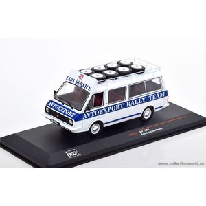 масштабные модели автобуса РАФ 2203 LATVIA AVTOEXPORT RALLY SERVICE 1 43