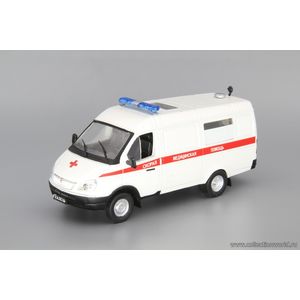 масштабные модели автобуса ГОРЬКИЙ 32214 Скорая медицинская помощь 1 43