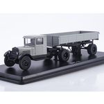 масштабная модель ЗИС-10 с полуприцепом, серый 1 43