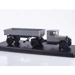 масштабная модель ЗИС-10 с полуприцепом, серый 1 43