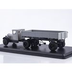 масштабная модель ЗИС-10 с полуприцепом, серый 1 43