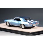 масштабная модель Chevrolet Camaro Z28 1969 голубой металлик 1 43