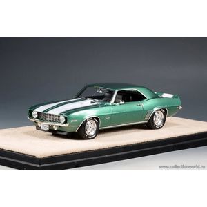 масштабные модели автомобиля Chevrolet Camaro Z28 1969 зеленый металлик 1 43
