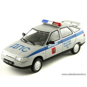 масштабные модели автомобиля ВАЗ 2112 ДПС Москва 1 43