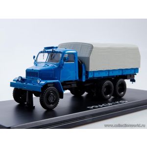 масштабные модели грузовика Praga V3S бортовой с тентом, синий 1 43