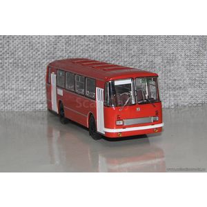 масштабные модели автобуса ЛАЗ-695Н скарлет 1 43