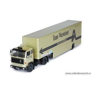 масштабные модели грузовика Volvo F89 Race Transporter с полуприцепом Warsteiner Arrows Team F1 1981 1 43