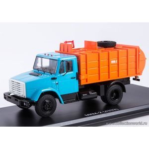 масштабные модели грузовика ЗИЛ-4333 Мусоровоз с боковой загрузкой МКМ-2 1 43