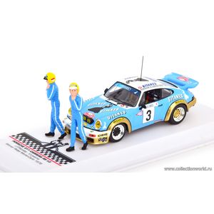масштабные модели автомобиля Porsche 911 Carrera RS 3.0 #3 Publimmo Racing Nicolas/Laverne победитель Rally Monte Carlo с 2 фигурками 1978 1 43