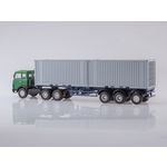 масштабная модель МАЗ-6422 с полуприцепом-контейнеровозом МАЗ-938920 1 43