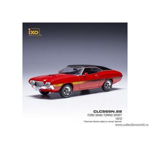 масштабные модели автомобиля Ford Gran Torino sport 1972 1 43