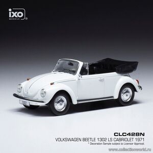 масштабные модели автомобиля Volkswagen Beetle 1302 LS Convertible 1971 1 43