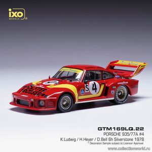 масштабные модели автомобиля Porsche 935/77A 1978 #4 6H Silverstone K.Ludwig 1 43