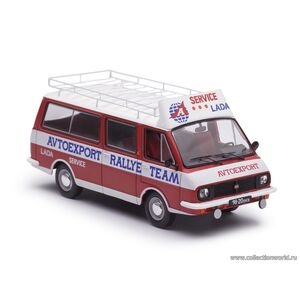 масштабные модели автомобиля РАФ-2203 Avtoexport Rallye Team Ралли Техничка Lada Service 1 43