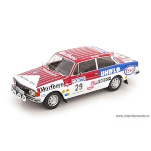 масштабные модели автомобиля Volvo 142 #29 Alen/Toivonen Ралли Тысяча озёр 1973 1 18