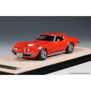масштабные модели автомобиля Chevrolet Corvette Stingray L88 Coupe (закрытый, поднятые фары) 1969 1 43