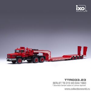 масштабные модели грузовика Berliet TB 015 M3 6x4 1960 тягач с прицепом-тяжеловозом 1 43