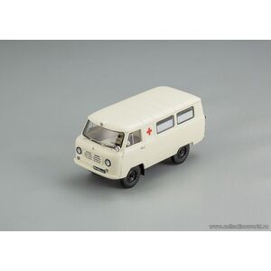 масштабные модели автомобиля УАЗ-450A Скорая Медицинская Помощь г. Аксай - 1967 г. 1 43