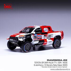 масштабные модели автомобиля Toyota Hilux GR DRK T1 #205 Ралли Дакар 2023 1 43