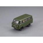 масштабная модель УАЗ-450A «Медицинская Помощь» МО СССР - 1962 г. (интерьер армейский - 4 носилок) 1 43