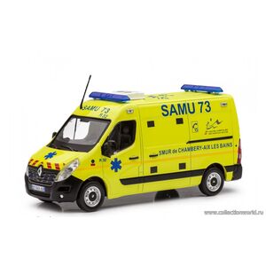 масштабные модели автобуса Renault Master SAMU 73 2014 Скорая Помощь 1 43
