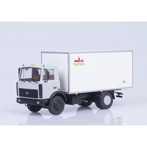 масштабные модели грузовика МАЗ-5337 Изотермический фургон КИ-5436 Купава 1 43