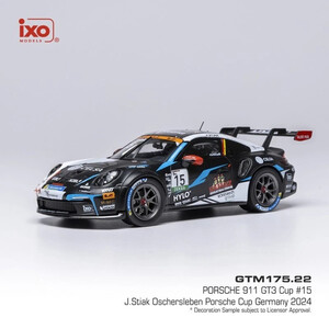 масштабные модели автомобиля Porsche 911 GT3 Cup (992) #15 Team75 Bernhard Stiak 2 место Porsche Cup Oschersleben 2024 1 43