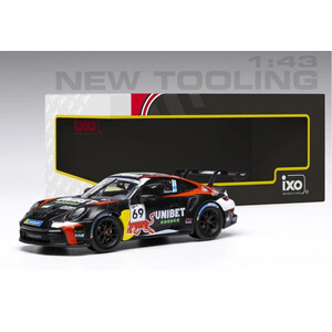 масштабные модели автомобиля Porsche 911 GT3 Cup (992) #69 Red Bull Rovanperä победитель Porsche Cup Zolder 2024 1 43