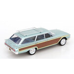 масштабная модель Ford Country Squire 1960 бирюзовый металлик с отделкой деревом 1 18